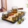 A set for the tea ceremony 9 items, for 6 people, a cup, a kettle, an hour