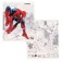 Notebook in a cage 24 sheets, 5 types of mix, cover covering cardboard, Avengers