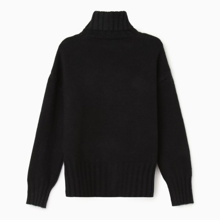 Women's sweater, black color, one size (46-50)-4