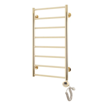 Domoterm electric heated towel rail "Medea" P8, 400x800 mm, right, gold