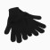 Female gloves, black color, size 18