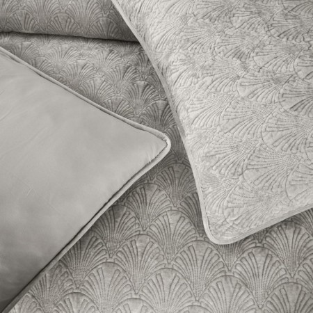 Cover with pillowcases Sofi de Marko "Rosalin", size 240x260 cm, 50x70 cm - 2 pcs, color light gray-7
