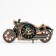 Clock - desktop's alarm clock "Retro motorcycle", discrete move, d -7.5 cm, 27 x 13 cm, aa