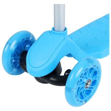 Graffiti scooter, light wheels PU 120/100 mm, blue color-3