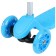 Graffiti scooter, light wheels PU 120/100 mm, blue color