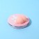 Mirror - anti -stress "Bunny", folding, D = 7.2 cm, with an increase, artificial leather, pink color