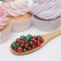 Sprinking confectionery with glitter "Brill": green, red, 50 g
