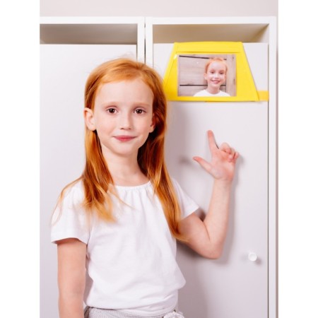 Pockets in the cub "Bear", for a children's locker, 83x24 cm, yellow-5