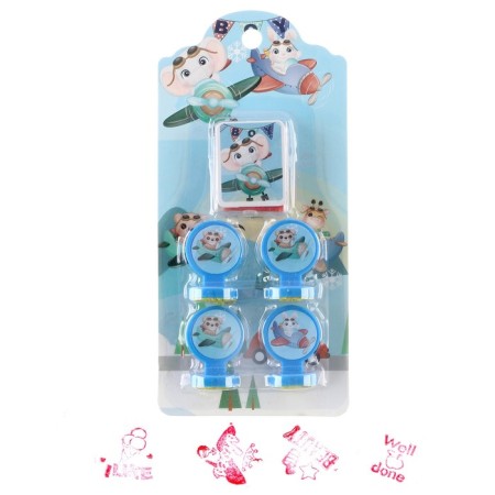 Printing color "animals", set 4 pcs., Stamping pillow