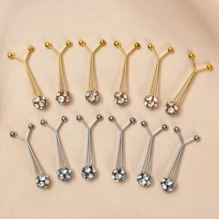 Crying clip "Crystal" ball, color mix (indivisible packing 12 pcs., Price per pcs.)-1