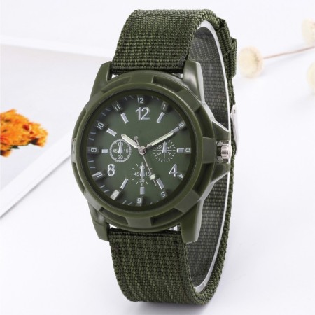 Men's watch, d-3.5 cm, khaki