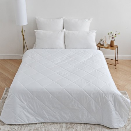 Lighted blanket 140x205cm, Fayber 100g/m, white microfiber 80g/m, 100% polyester