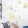 Sticker Plastic Interior color "Elephants and animals in clouds" 50x70 cm