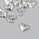Busina for creativity Metal "heart" silver 1.1x1.1 cm
