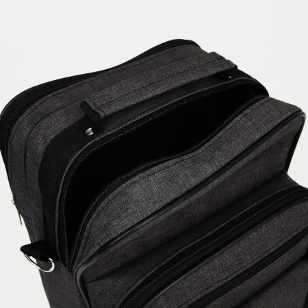 Male bag, "ZFTS", black color-4
