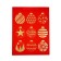 Package Gift New Year Laminated "Balls", l 31 x 40 x 11.5 cm
