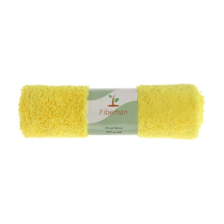 Soldier made of soft microfiber fluffy, polishing, 40 x 40 cm, 400 g/m2, yellow-2