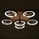 Causteen with PDU 661315/6 LED 120W 3 modes 3000-6000k coffee 59x59x13.5 cm