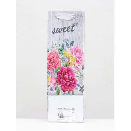 Package laminated for a bottle "Bouquet of flowers" 12x36x9-2