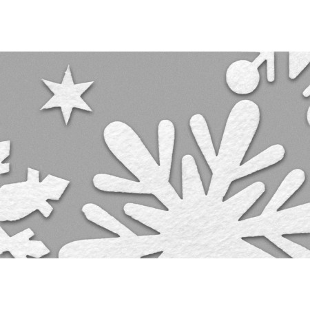A set of snowflakes for decor, counting material, white color-1