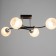 Svetogor chandelier "Mir" 4x60W E27 Black/Chrome