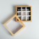 Box for sweets, confectionery packaging, 9 cells, Gold 14.5 x 14.5 x 3.5 cm