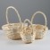 A set of baskets, 3 pcs, 24 × 12 × 12/29 cm, 19 × 10 × 10/25 cm, 15 × 9 × 9/20 cm, willow