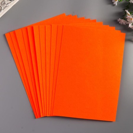 Soft felt 1 mm "carrot" set 10 sheets format A4-2