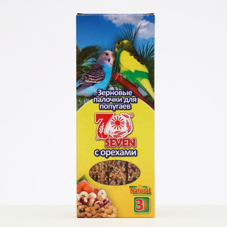 Seven Seeds sticks for parrots, nuts, 3 pcs, 90 g-9