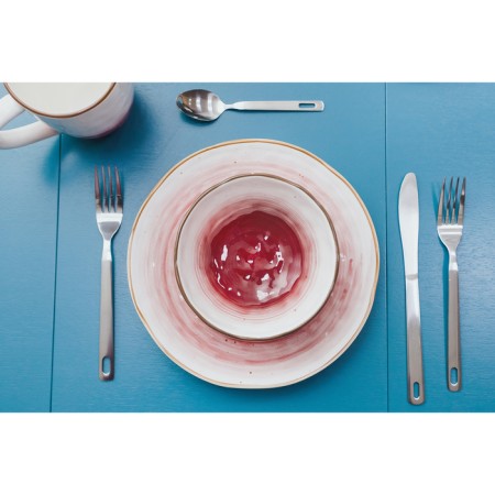 Porcelain shares “Cosmos”, 370 ml, d = 13.1 cm, red color red-5