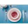 Porcelain shares “Cosmos”, 370 ml, d = 13.1 cm, red color red