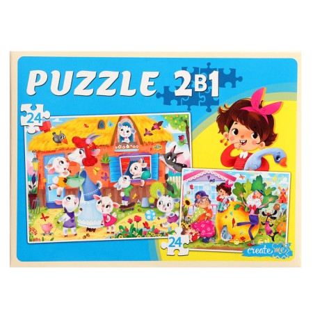 Maxi-Puzzles 2 in 1 "World of Tales No. 3", 24 and 24 elements-4