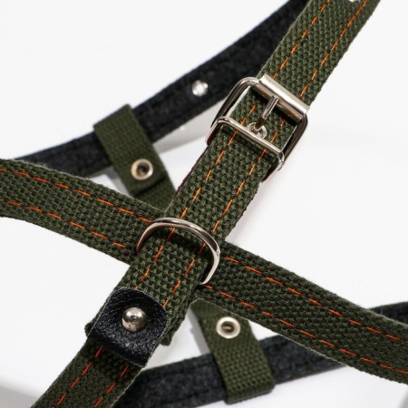 Sleeler canvas on felt, eight, adjustable, 2 cm, Osh 36-56cm, OG 54-62 cm, t. Green-2