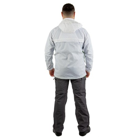 Vetrovka Payer "Fox" is moisture-proof, nylon, white with black, rr 56-58 Height 182-188-4