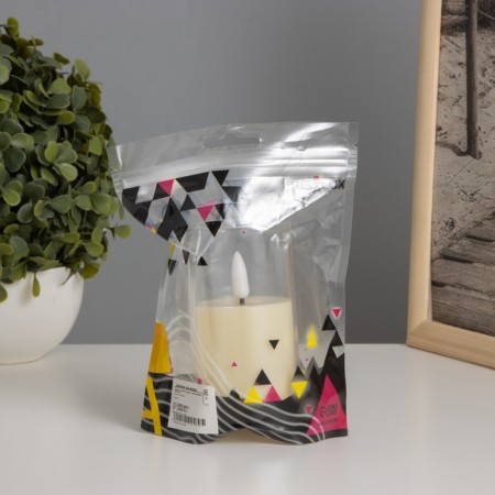 Lamp "Candle in a glass" 3xlr44, 5.7x5.7x10cm-5