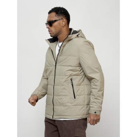 Male spring jacket, size 50, beige color-7