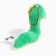 Soft toy "Snake", with a flower, on a suspension, 8 cm, color mix