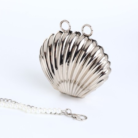 Female bag on a magnet, silver color-9