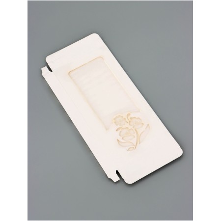 Gift box for tiles of chocolate, with a cut window, "flowers", 17.1 x 8 x 1.4 cm-2