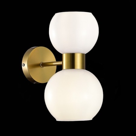 Wall lamp EVOLUCE. Sle1138-301-02. Thonet. 2x60 watts, e27, 15x29 cm, brass color-1