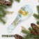 Glass stand under a spoon of the new year, 21.5 × 7.5 × 1.5 cm