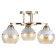 Iris chandelier 3he27 40W gold 42x42x23 cm Bayerlux