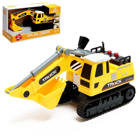 Excavator "Builder", 1:16, light, sound, inertia