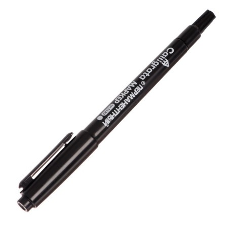 Calligrata marker, double -sided, round, 2 mm/0.7 mm, black
