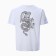 T -shirt male "Dragon", white color/Black print, size 60