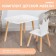 Set of children's "White Crown", table + chair