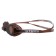 ATEMI N7104 swimming glasses, silicone, milk chocolate color