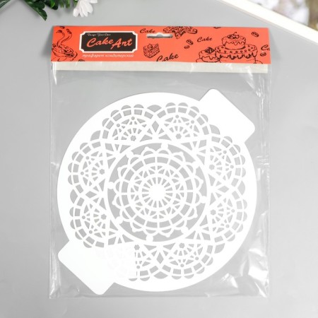 Plastic stencil "Pattern" d-24 cm-2