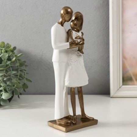 Souvenir Polystone "Dad, Mom and Daughter" 10x6.5x24.5 cm-1