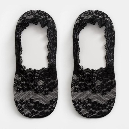 Invisible socks female "flowers", size 36-37 (23 cm)